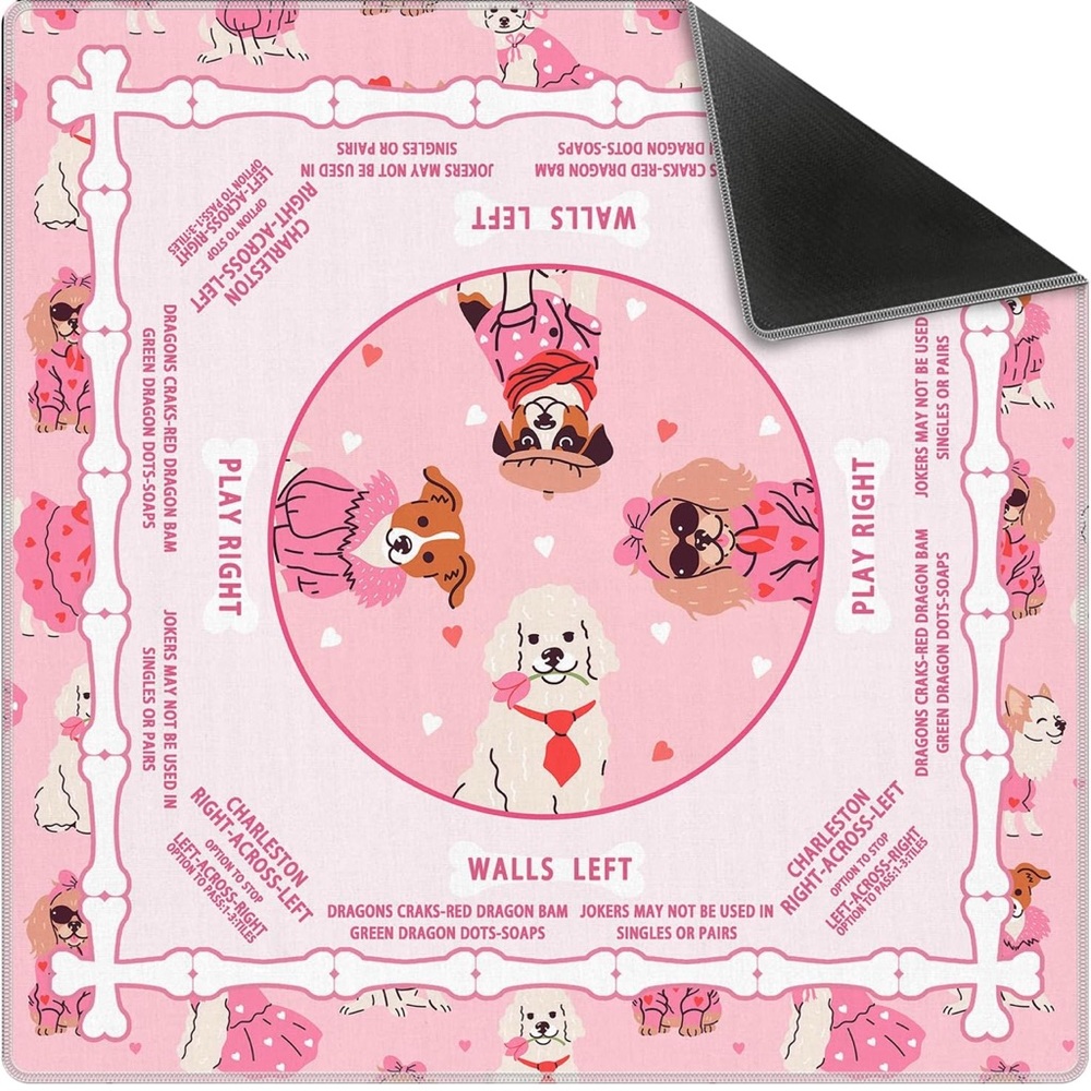 Mahjong Mat Oink Dogs